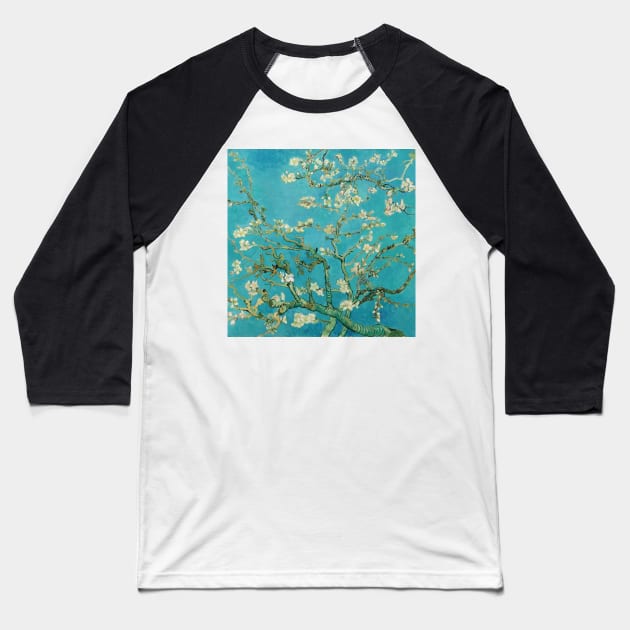 Almond Blossom Baseball T-Shirt by valentinahramov